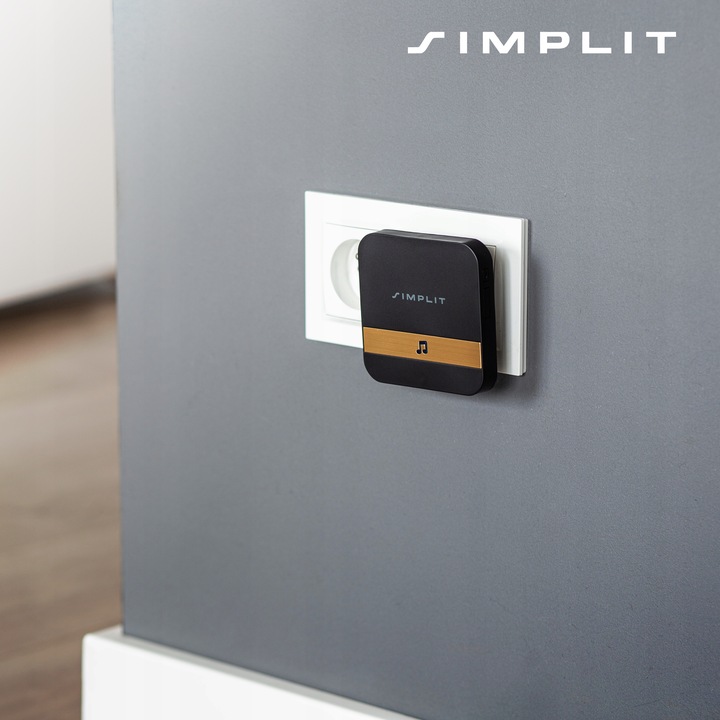 DZWONEK BEZPRZEWODOWY BEZBATERYJNY DO DRZWI FURTKI WODOODPORNY IP44