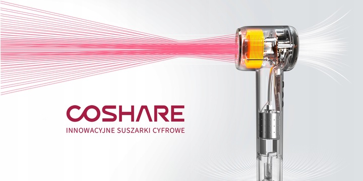 Mocna Suszarka do Włosów COSHARE EssenceRing SuperFlow1 Jonizacja