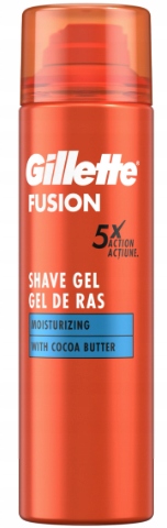 Gillette Fusion Żel Do Golenia Moisturising 200 ml x3