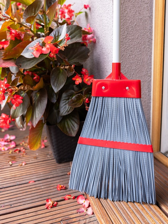 MIOTŁA OGRODOWA ZMIATACZ DO OGRODU PCV DŁUGA BARDZO WYTRZYMAŁA