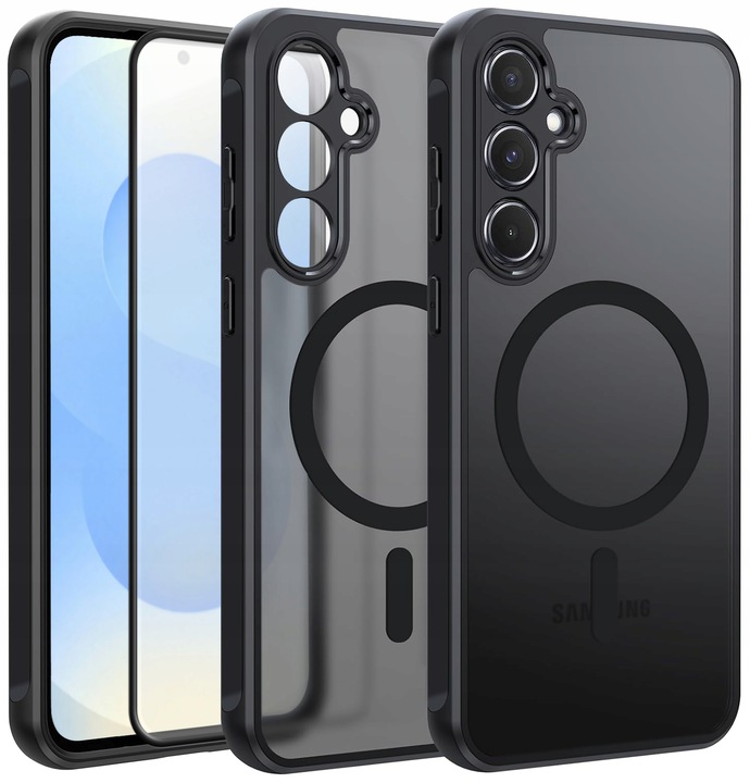 Etui do Samsung S25 do MagSafe MATT CASE WZMACNIANE Szkło 5D PREMIUM