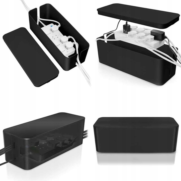 POJEMNIK ORGANIZER NA KABLE PUDEŁKO LISTWY KABLI S