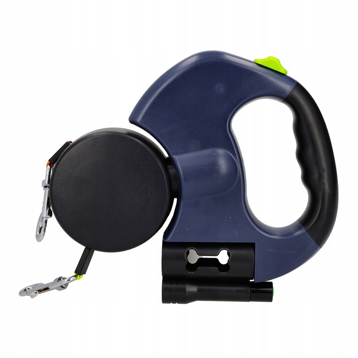 SMYCZ AUTOMATYCZNA PODWÓJNA DLA DWÓCH PSÓW PSA LATARKA ODBLASKOWA TAŚMA 3M