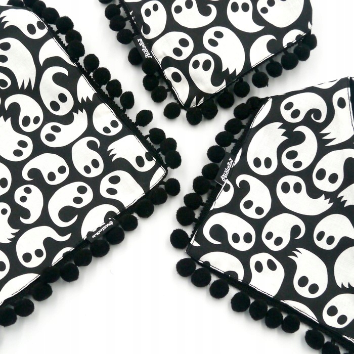 Bandanka na Halloween Duszki Psiakrew L