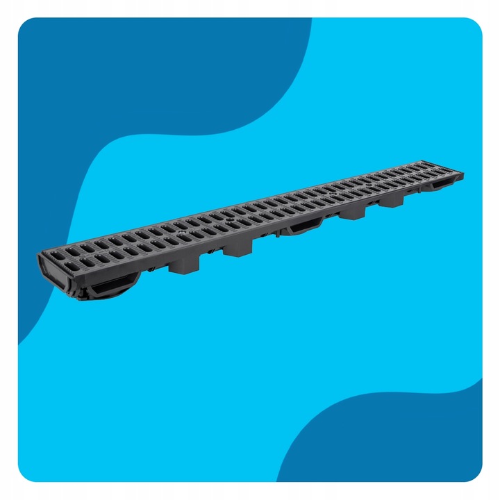 ODWODNIENIE LINIOWE GARAŻU KORYTKO A15 1,5 TONY RUSZT TWORZYWO H55