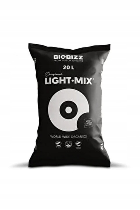 BIOBIZZ LIGHT-MIX 20L, Organiczna ziemia kwiatowa z perlitem, pH 6.2