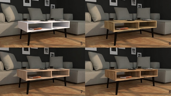 Stolik kawowy ława w stylu skandynawskim wotan