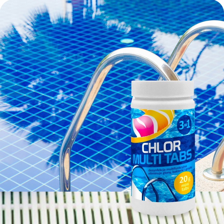 Chlor do basenu multi tabletki GAMIX 3w1 chemia spa 1kg 50x 20g