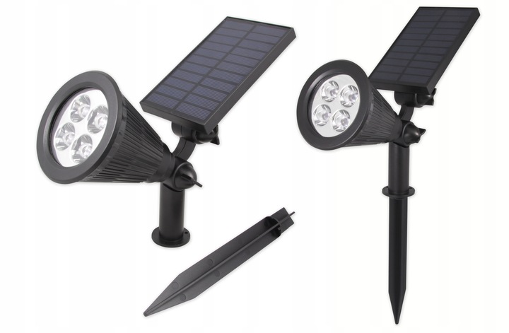 REFLEKTOR ogrodowy WBIJANY szpikulec LED SOLARNY