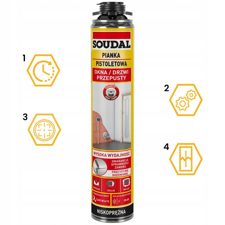 Piana montażowa Soudal 750 ml