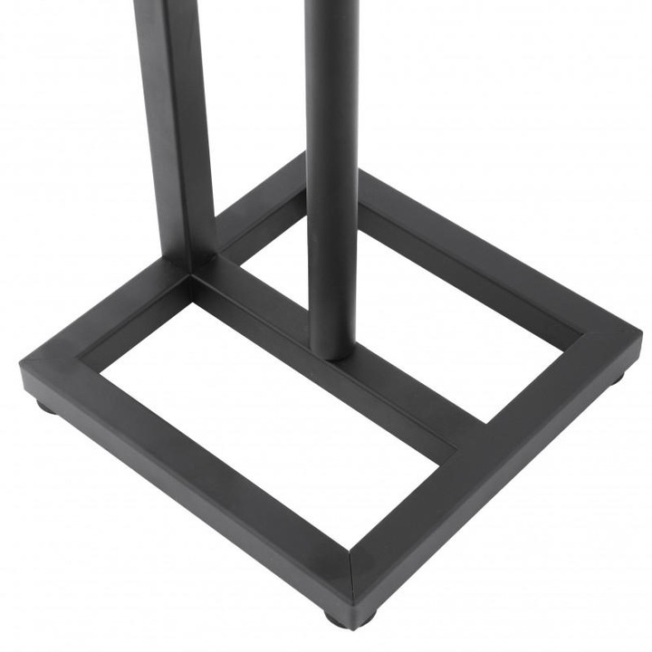 Stojak uchwyt na papier toaletowy do WC toalety czarny wieszak loft