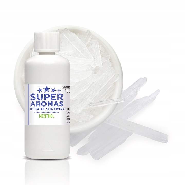 SUPER AROMAS Dodatek Spożywczy MENTHOL 100 ml