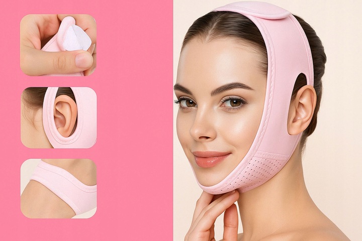 OPASKA LIFTINGUJĄCA MODELUJĄCA DO TWARZY POPRAWIAJĄCA OWAL PODBRÓDEK