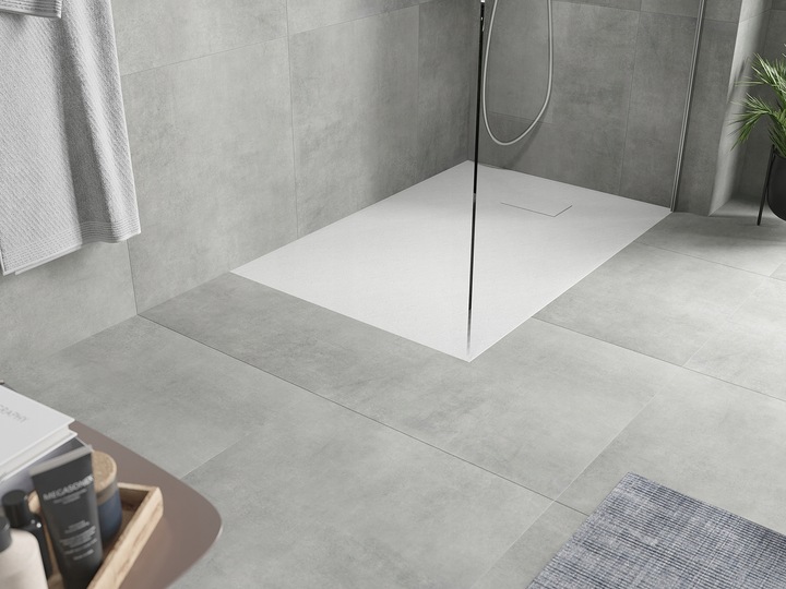 MEXEN HUGO BRODZIK PROSTOKĄTNY SMC STRUKTURA KAMIENIA 100 x 80 CM