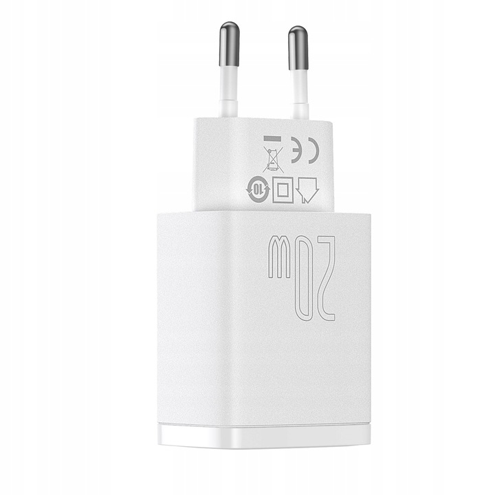 BASEUS SZYBKA ŁADOWARKA DO TELEFONU ZASILACZ 2x USB-C USB 20W PD QC 3.0