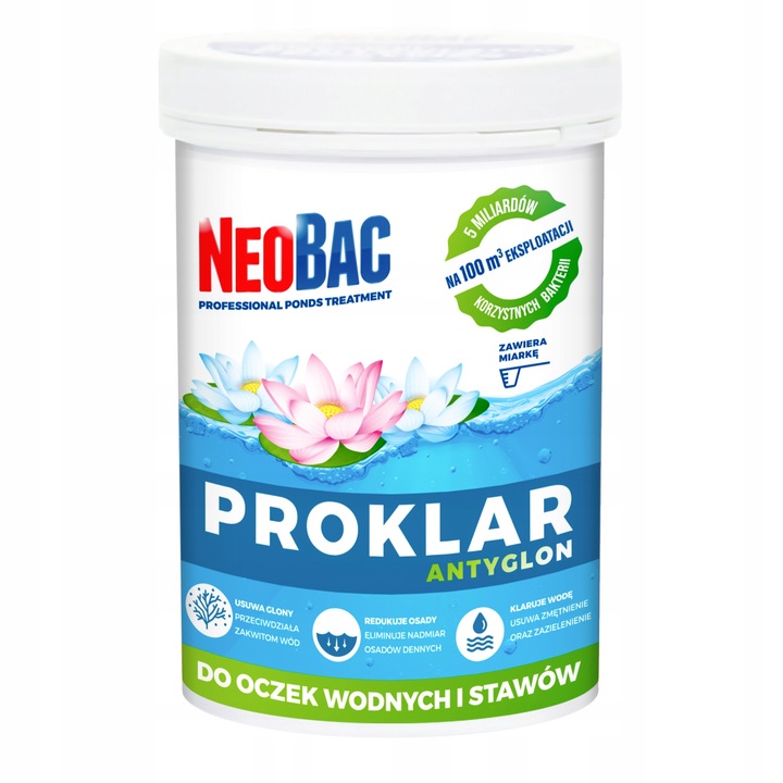 NeoBac PROKLAR Silne Bakterie do Oczka Wodnego Środek na Glony w oczku