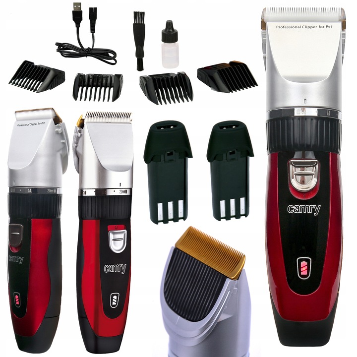 MASZYNKA DO STRZYŻENIA PSÓW ZWIERZĄT CAMRY +ZESTAW