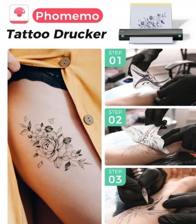 MASZYNA DO TATUAŻY DRUKARKA SZABLONÓW TERMICZNYCH STUDIO TATUAŻU M08F BT