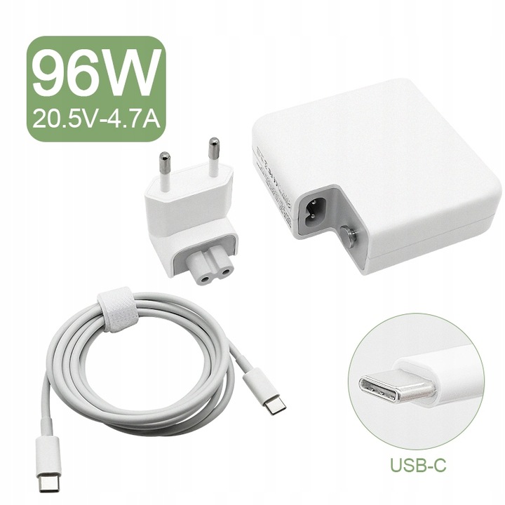 Zasilacz Ładowarka do Apple MacBook 96W USB-C PD + KABEL USB-C 2 metry