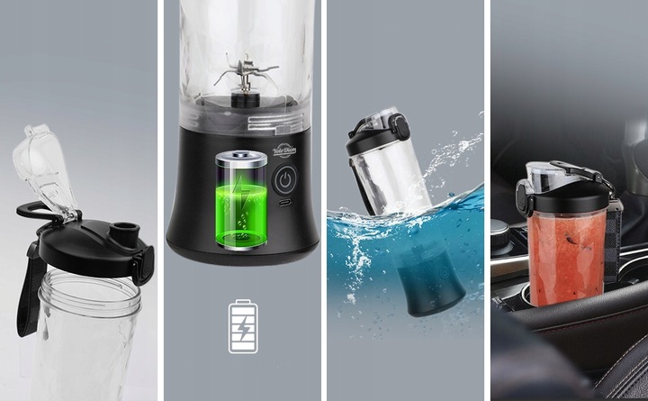 BLENDER PRZENOŚNY 250W 600ML Bezprzewodowy Kielichowy do Smoothie
