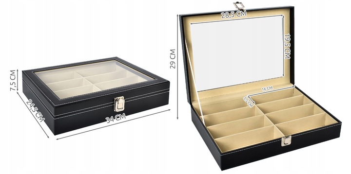 Organizer na okulary Malatec 8 przegródek