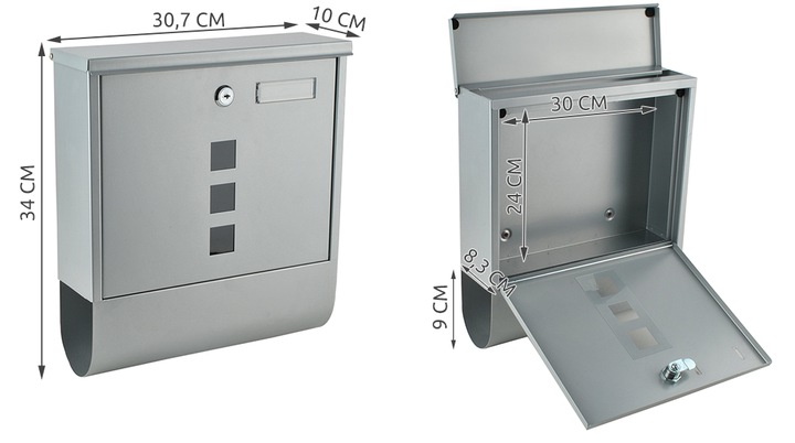 Skrzynka na Listy Pocztowa Gazety Pocztę Napis Duża Listowa A4 do Domu