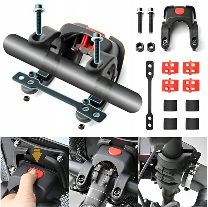 KOSZ NA ROWER WIKLINOWY CLICK KLIK KOSZYK BIAŁY