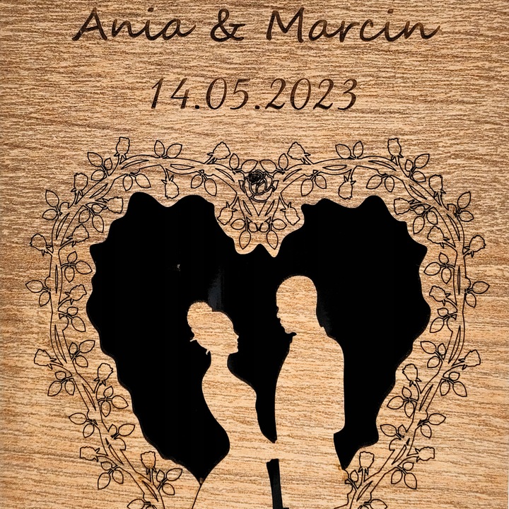 DREWNIANE PUDEŁKO NA WINO ŚLUB SKRZYNIA Z GRAWEREM PREZENT WESELE