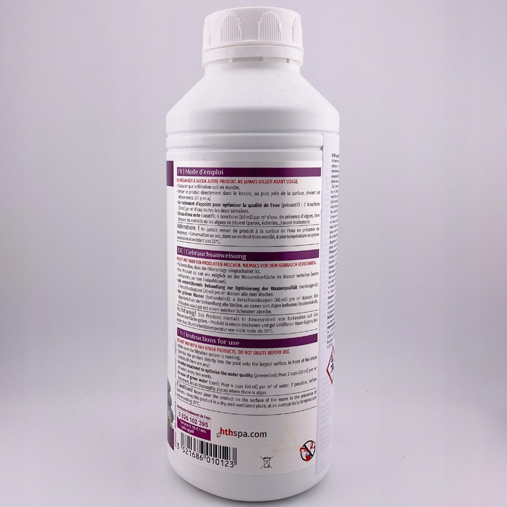 HTH KRYSTALIZATOR 1L DO BASENÓW JACUZZI SPA czysta woda w basenie SPA
