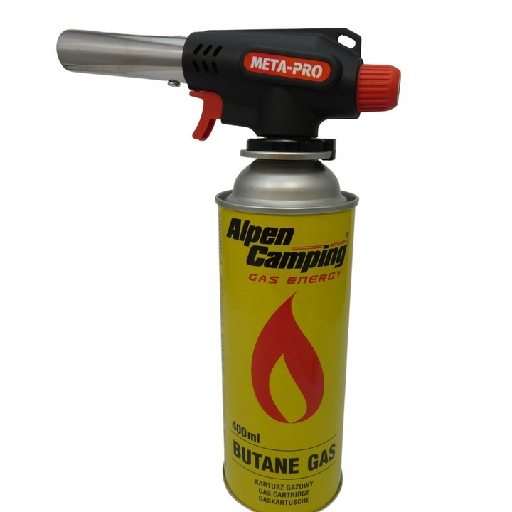 ZESTAW PALNIK 360 NA KARTUSZE LUTLAMPA OPALARKA + 4x GAZ ALPEN CAMPING