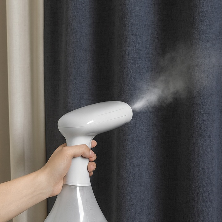 PAROWNICA RĘCZNA ŻELAZKO PAROWE DO UBRAŃ ZASŁON FIRANEK mocne STEAMER