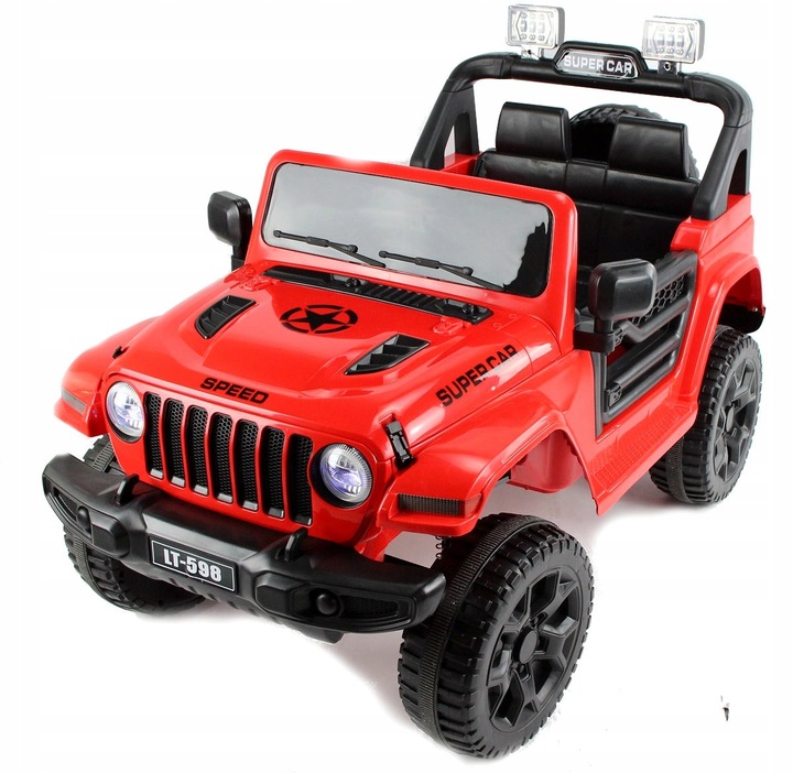 JEEP LT Off Road 4x4,4 silniki, Auto na akumulator, 4 amortyzatory, 12v7ah