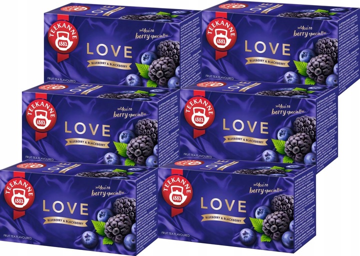 (x6) TEEKANNE Herbata Love Blueberry Blackberry 20tb