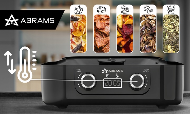 SUSZARKA DO GRZYBÓW WARZYW I OWOCÓW 400W REGULACJA TEMPERATURY TIMER 5