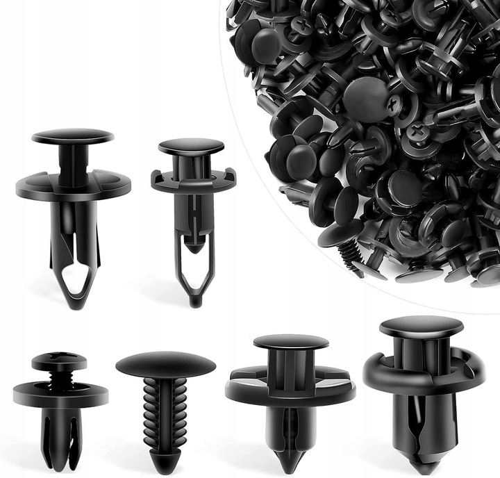 SPINKI SAMOCHODOWE ZESTAW SPINEK SAMOCHODOWYCH DO TAPICERKI 635 + ŚCIĄGACZE