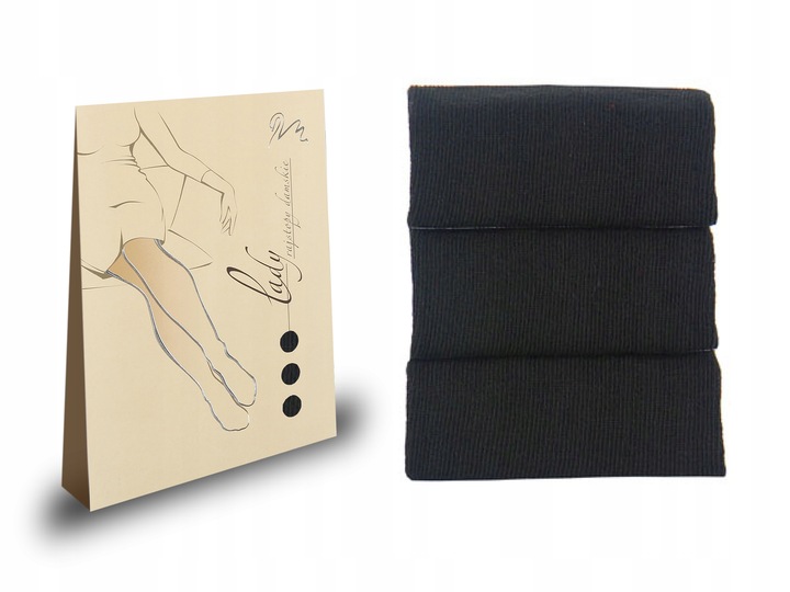 Rajstopy bawełniane LADY Wola, BLACK 95, 164-170 M