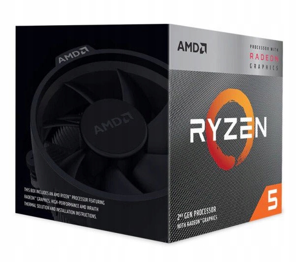 Zestaw Procesor AMD Ryzen 5 +Płyta AM4 +16 GB DDR4 + Radeon RX VEGA 11