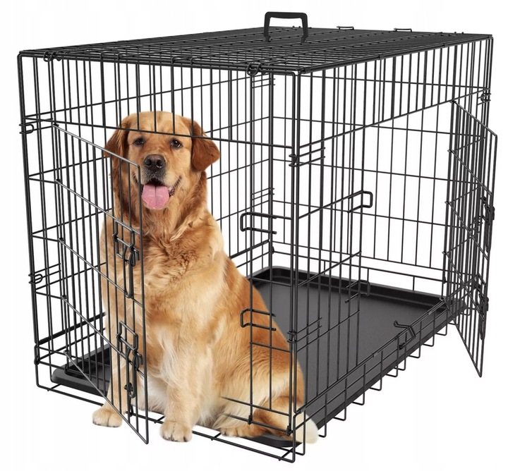 KLATKA METALOWA KENNELOWA TRANSPORTER DLA PSA KOTA ZWIERZĄT XL