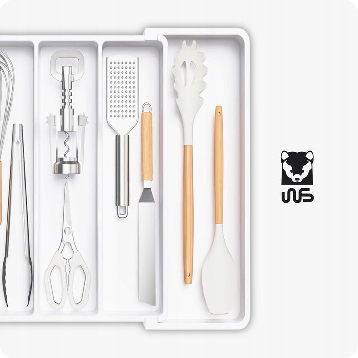 Wkład Do Szuflady Kuchennej 60 Organizer Pojemnik Na Sztućce Rozsuwany