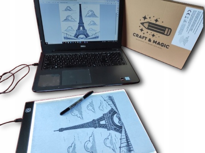 TABLET GRAFICZNY Craft & Magic - BRIGHTPAD - PREZENT NA MIKOŁAJKI - ŚWIĘTA