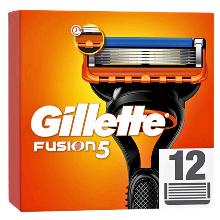 Gillette Fusion 5 ostrza wkłady nożyki wymienne do maszynki Fusion5 12 szt
