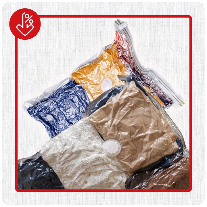 Worki Próżniowe Zestaw Rożne rozmiary 12 szt Pompka GRATIS