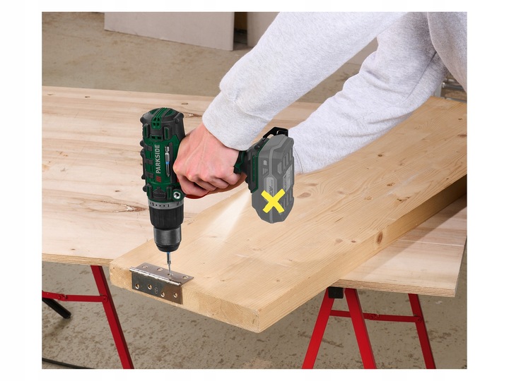 PARKSIDE Akumulatorowa wiertarka udarowa udar PSBSA 20-Li D4 WKRĘTARKA 3075