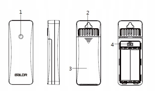 Stacja Pogody Pogodowa Zegar Czujnik Zewnętrzny Higrometr Budzik