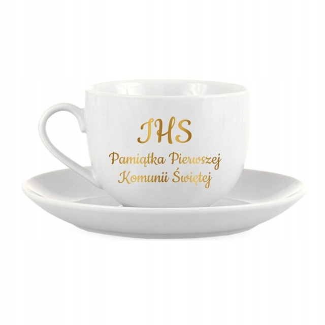 Prezent Na Komunię Świętą Podziękowanie Upominek Filiżanka Dla Ojca Matki