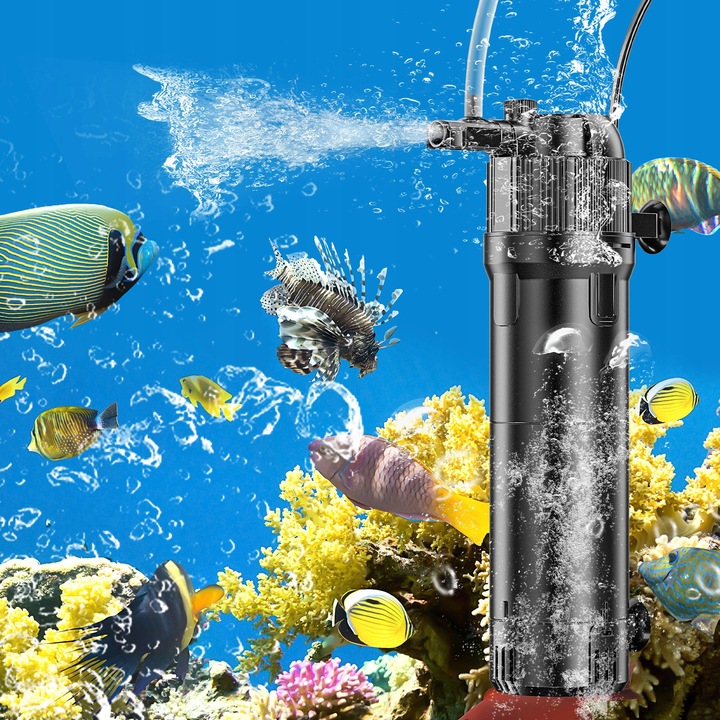 5W1 FILTR WEWNĘTRZNY Z LAMPĄ UV 800L/H DO AKWARIUM 100-300L Z UVC