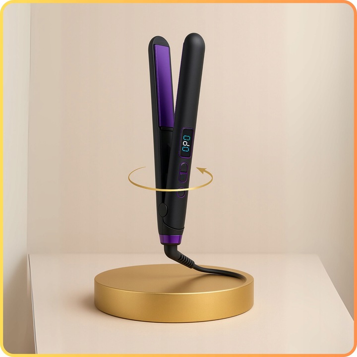 Prostownica do włosów ceramiczna 2w1 Kręci Loki LED Szybkie