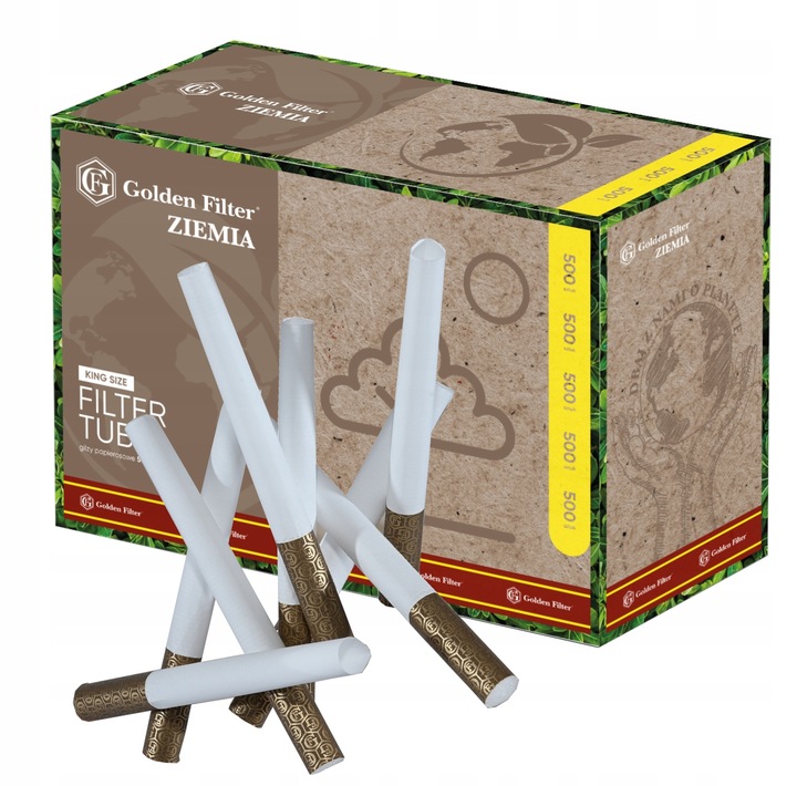 Gilzy papierosowe GOLDEN FILTER 500szt X 4 ŻYWIOŁY zestaw 2000szt