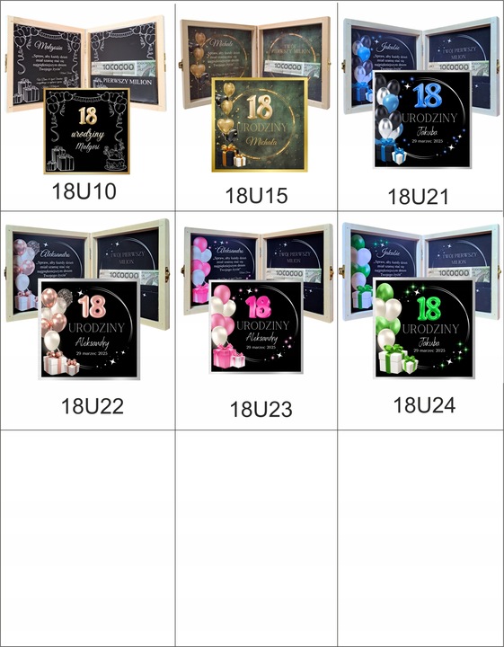 Pudełko na pieniądze, SUPER PREZENT na 18 urodziny