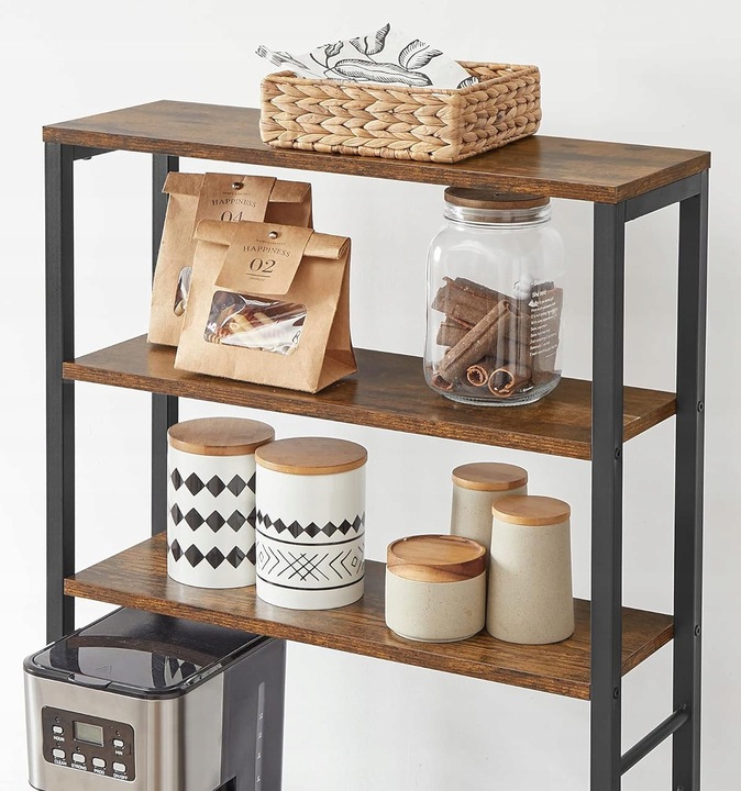 Regał szafka kuchenna 6 POZIOMÓW dąb rustykalny 40 x 60 x 167 vintage